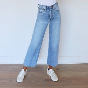 Denim Forum Farrah Wide Leg Denim